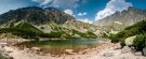 Velicke mountain lake (panorama from 8 photos vertically)